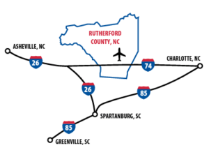 Rutherford County Road Map